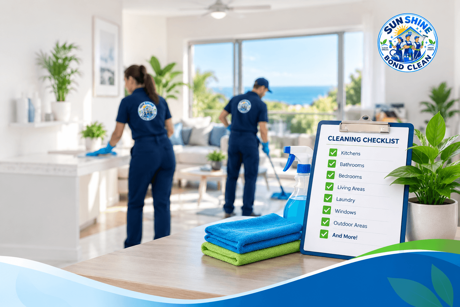 Sunshine Bond Clean Property Cleaning checklist